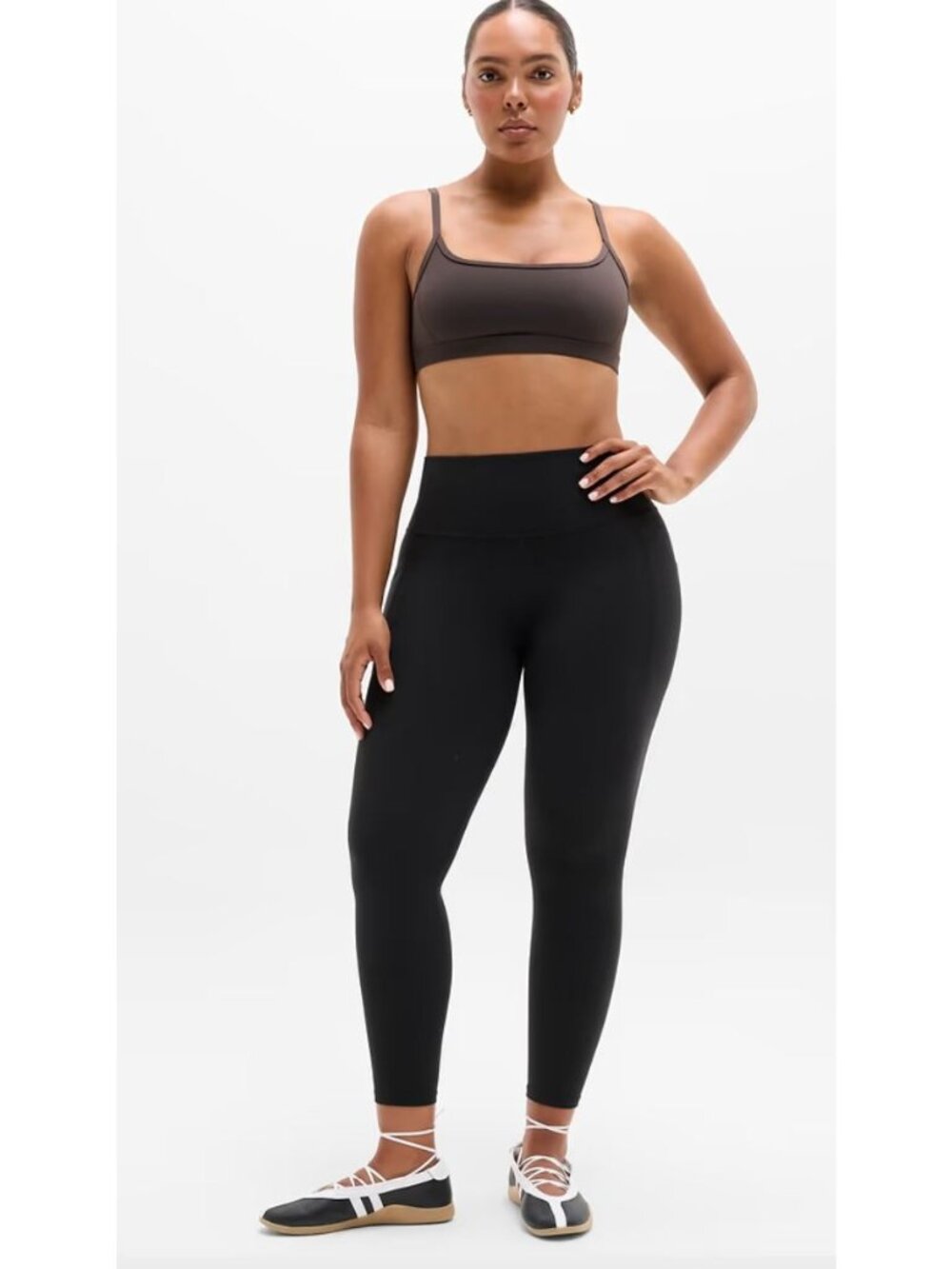 NWT Athleta Salutation Stash 7/8 Legging Tights Black Size 2X $109 [jb]